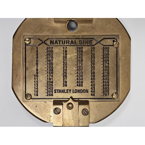 215 - Nauticalia brass replica maritime compass, model 09112 and a Stanley (London) Natural Sine compass i... 