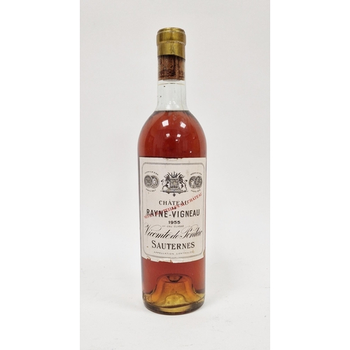 306 - Bottle of Chateau Rayne-Vigneau Vicomte de Pontac 1955 Sauternes (high shoulder)