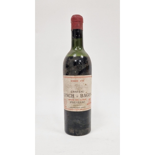 307 - Bottle of Chateau Lynch Bages Grand Cru classe Pauillac Medoc 1959, mid shoulder