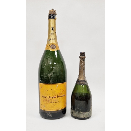 311 - Methuselah of Veuve Cliqnot champagne and a magnum of Dom Ruinart champagne (label missing and leaki... 