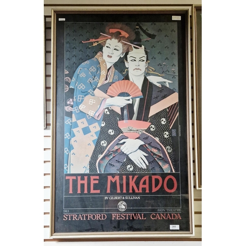 366 - Three theatre posters to include The Bolshoi Ballet at the Royal Opera House 1986, The Mikado at the... 