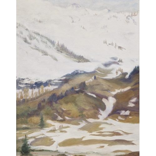 391 - Maud Francis Eyston Sumner (1902-1985)
 Oil on canvas
 Winter landscape, signed lower left, framed, ... 