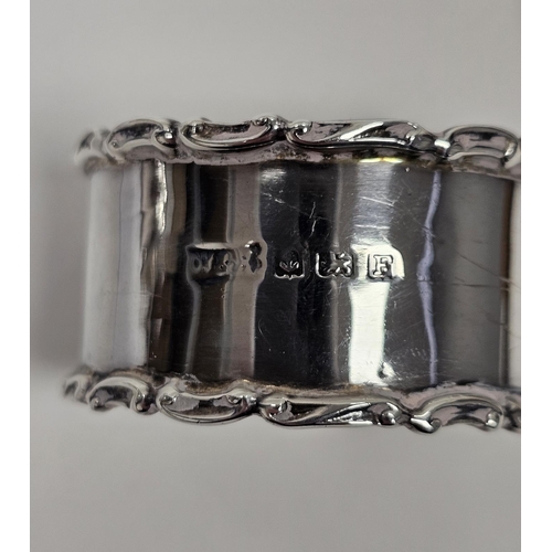 503 - George V Silver Jubilee commemorative silver napkin ring by Asprey & Co Ltd, London 1935, of plain f... 