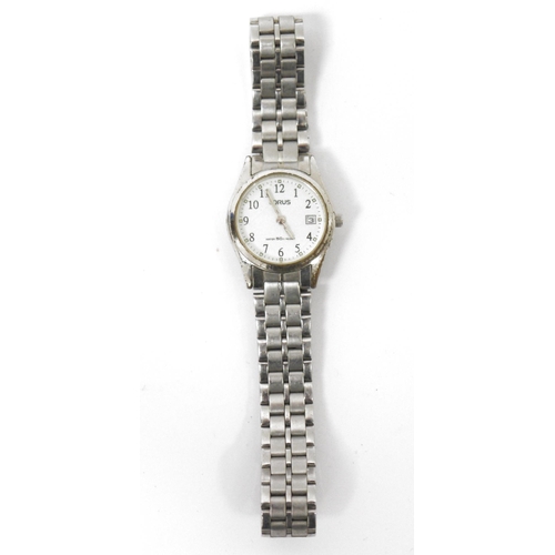 680 - Lady's Lorus stainless steel wristwatch in Rotary case