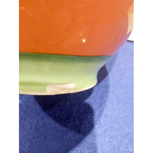 26 - Art Deco Carltonware Phoenix pattern baluster jug, printed and painted in a bright palette with a ph... 