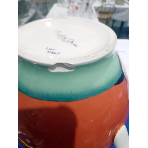 26 - Art Deco Carltonware Phoenix pattern baluster jug, printed and painted in a bright palette with a ph... 