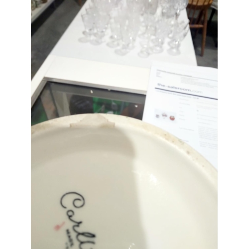 26 - Art Deco Carltonware Phoenix pattern baluster jug, printed and painted in a bright palette with a ph... 