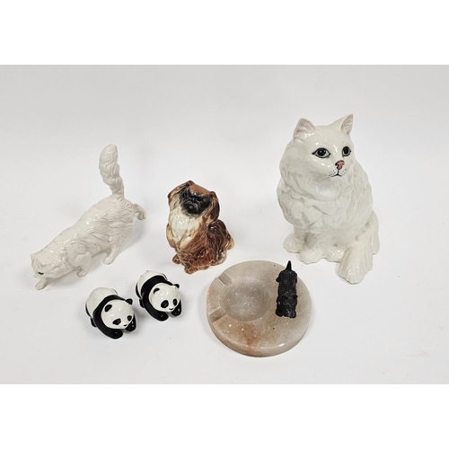 56 - Collection of Beswick pottery models of animals including a pair of pandas, one with Beswick label, ... 