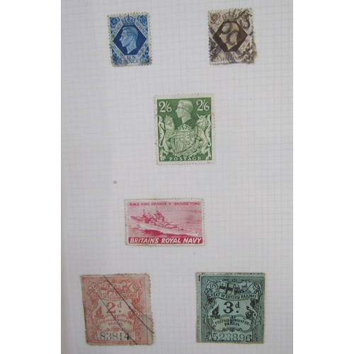 101 - GB & Br Empire stamps: Two red Portwall partially filled albums of mainly mint/used definitives and ... 