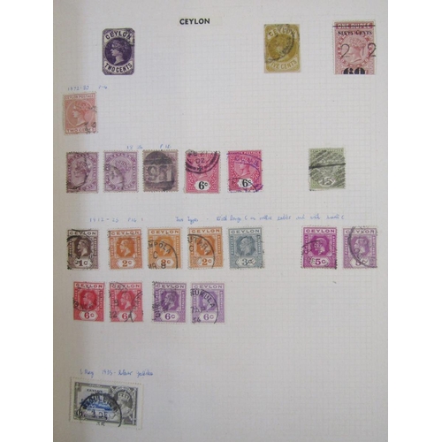 101 - GB & Br Empire stamps: Two red Portwall partially filled albums of mainly mint/used definitives and ... 