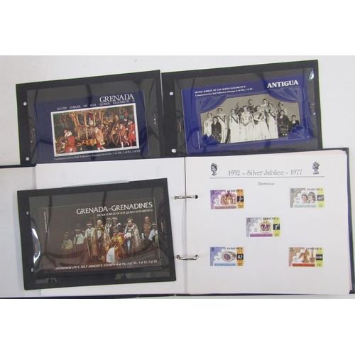 105 - All world stamps: Boxed collection of 10 albums with a Triumph and Strand album both well filled. In... 