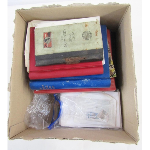 108 - GB & all world stamps: Box of 5 albums and 2 cover albums (mainly GB 1970’s purposed-to-event) plus ... 