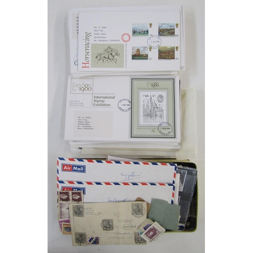 108 - GB & all world stamps: Box of 5 albums and 2 cover albums (mainly GB 1970’s purposed-to-event) plus ... 