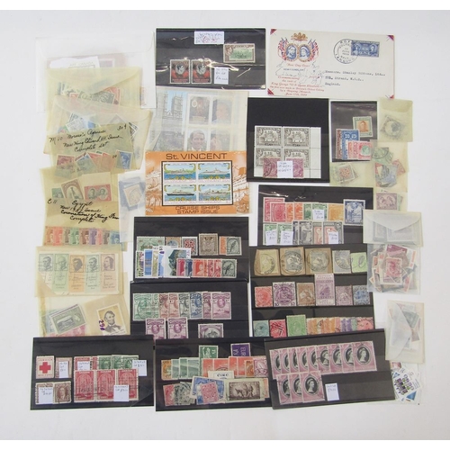 113 - Br Empire/Commonwealth stamps: various stock-cards, leaves and packets of mint/used, QV-QEII, mainly... 