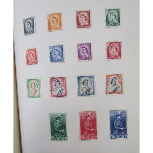 118 - Br Empire/Commonwealth stamps: 3 green loose leaf albums of mainly used definitives and commemorativ... 