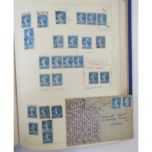 119 - Stamps of France. “Sower” issues in detailed study from 20c to 1F 10c, mostly used, from 1907 to 192... 