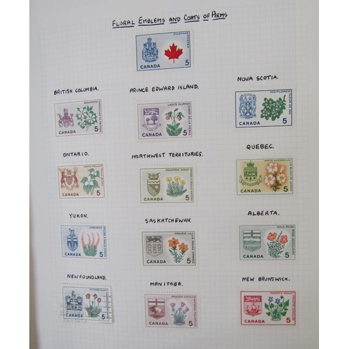 120 - Canada stamps: Green Utile album of mainly mint and used definitives/commemoratives, some postage du... 