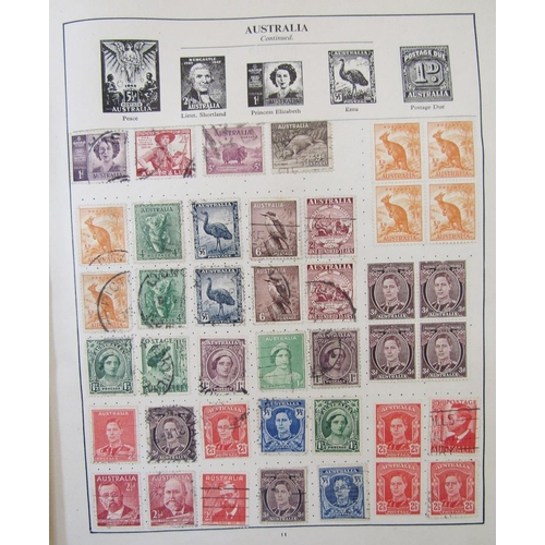 122 - World stamps: Triumph and Strand albums (2), about 580 total pages, many of which well filled - incl... 