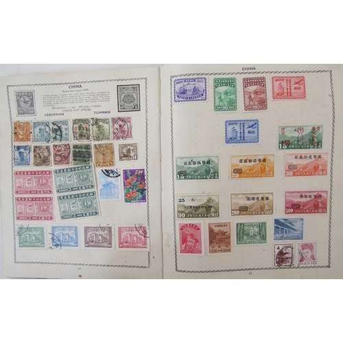 122 - World stamps: Triumph and Strand albums (2), about 580 total pages, many of which well filled - incl... 