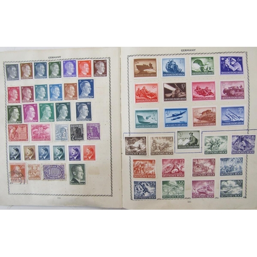 122 - World stamps: Triumph and Strand albums (2), about 580 total pages, many of which well filled - incl... 