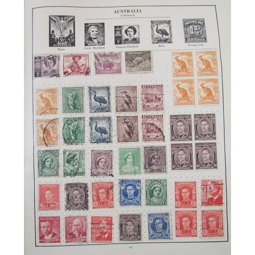 122 - World stamps: Triumph and Strand albums (2), about 580 total pages, many of which well filled - incl... 