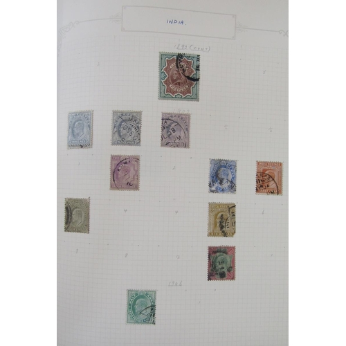 124 - GB & Br Empire stamps: Blue “Favourite Philatelic” album with mint and used definitives, commemorati... 