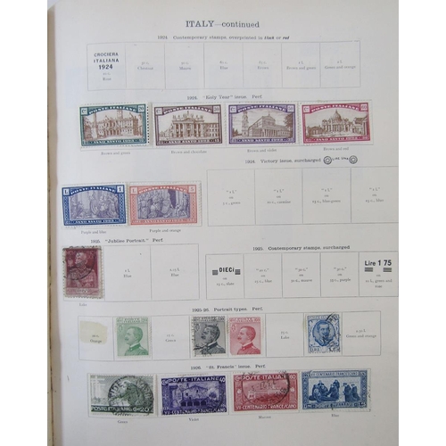 126 - World stamps: Box of 4 SG “Ideal” albums of QV-KGV period issues and carton of loose stamps in envel... 