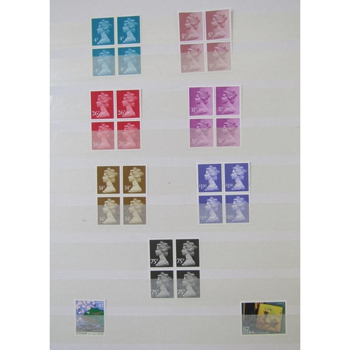 133 - GB stamps: With decimal face value c£400 included, 3 stock-books, 2 catalogues, prestige booklets an... 