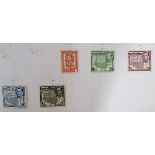 140 - Br Empire/Commonwealth stamps: Mint and used, mostly KGVI-QEII accumulation in black album and 2 sto... 