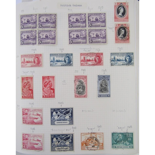 140 - Br Empire/Commonwealth stamps: Mint and used, mostly KGVI-QEII accumulation in black album and 2 sto... 