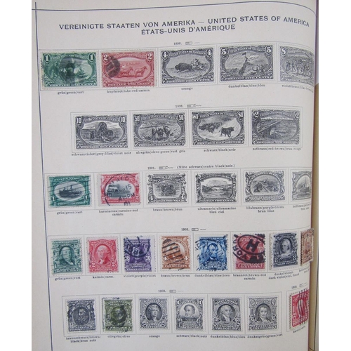 142 - World stamps: Old 716 page, sparsely-filled, Senf 1905 album (15th edition) of QV-KEVII period mint ... 