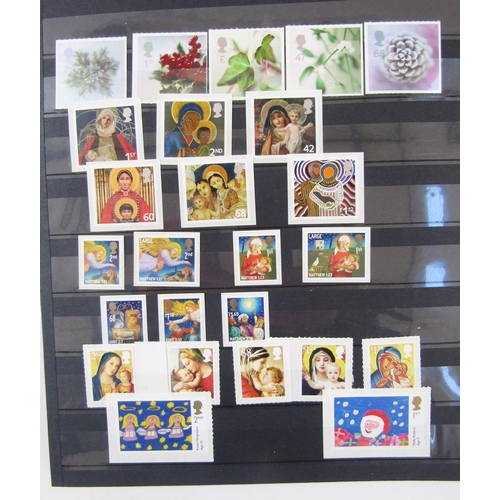 143 - GB stamps: With decimal mint face value £200+, a box of SG purposed album and 8 stock-books of mainl... 