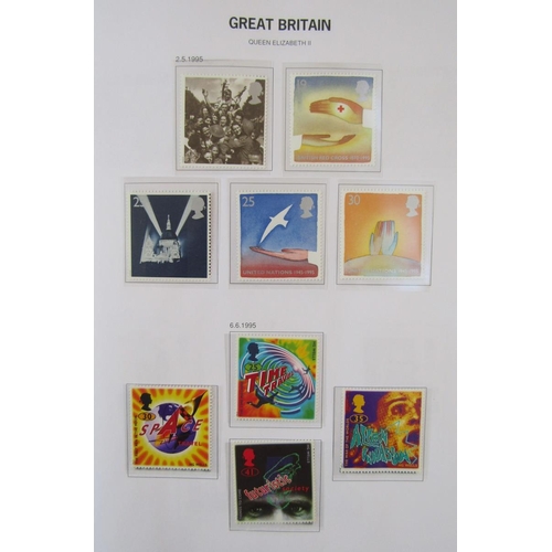 143 - GB stamps: With decimal mint face value £200+, a box of SG purposed album and 8 stock-books of mainl... 