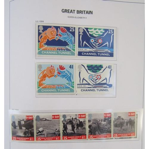 143 - GB stamps: With decimal mint face value £200+, a box of SG purposed album and 8 stock-books of mainl... 