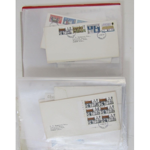 144 - GB stamps: Two crates of KGVI - QEII covers, mostly decimal, in various albums, folders and sleeves ... 