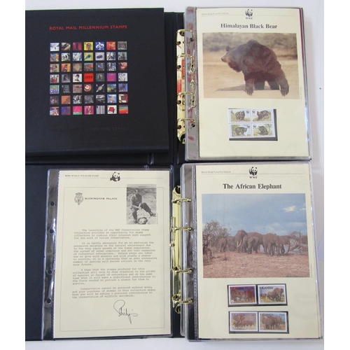 149 - GB & world stamps: large boxed accumulation of 6 folders/albums including collections of purposed 50... 