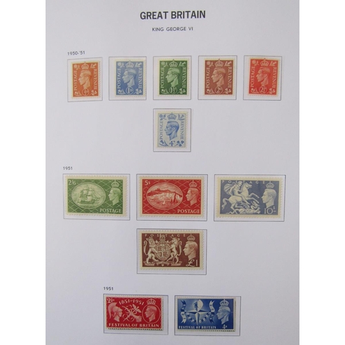 150 - GB stamps: Sleeved SG GB Vol I QV-QEII purposed album of mint and used definitives, commemoratives, ... 