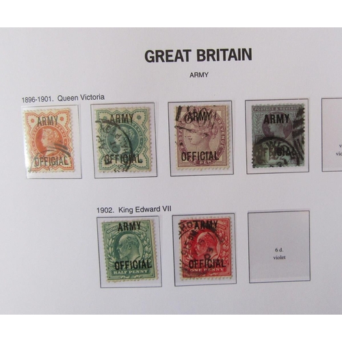 150 - GB stamps: Sleeved SG GB Vol I QV-QEII purposed album of mint and used definitives, commemoratives, ... 