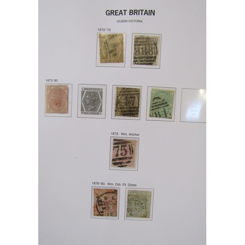 150 - GB stamps: Sleeved SG GB Vol I QV-QEII purposed album of mint and used definitives, commemoratives, ... 