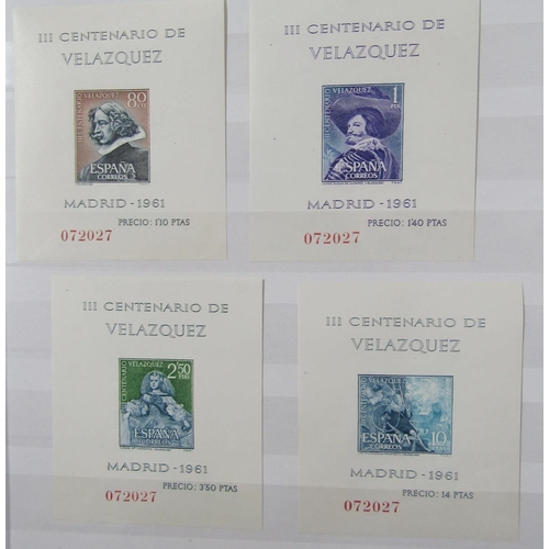 155 - Stamps of Spain: Two large “Lindner” stock-books almost full of mint and used issues; definitives, c... 