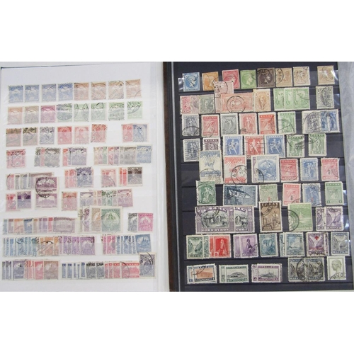 168 - World stamps: Box of 3 large, A4, 30 page (double-sided) stockbooks largely filled, with issues from... 