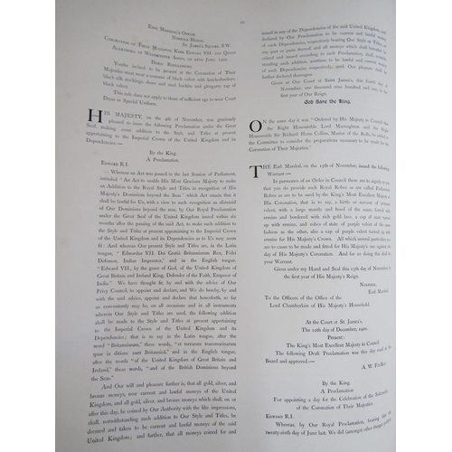 17 - Burke (H. Farnham, compiler). A Historical Record of the Coronation of... King Edward VII and Queen ... 