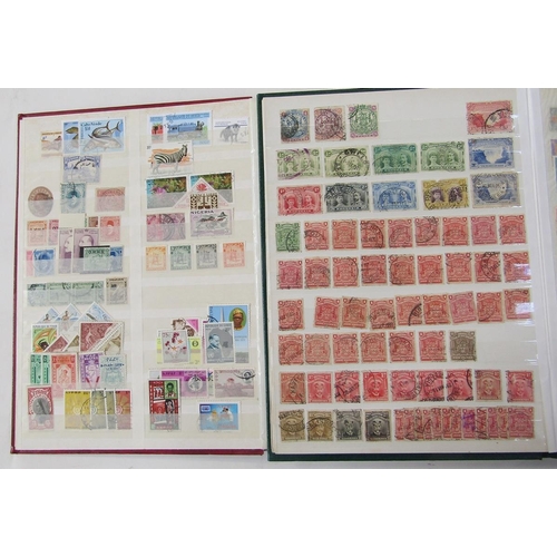 175 - Br Empire Africa/others: Two stock books of mint and used definitives, commemoratives, postage due, ... 