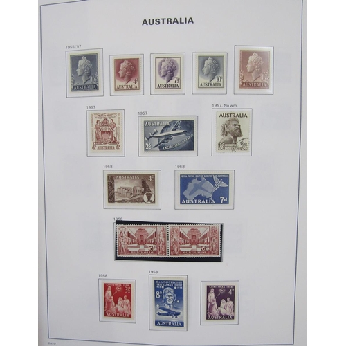 177 - Australia stamps: Bespoke Davo album of mint and used 1913-1990s issues including postage due and An... 