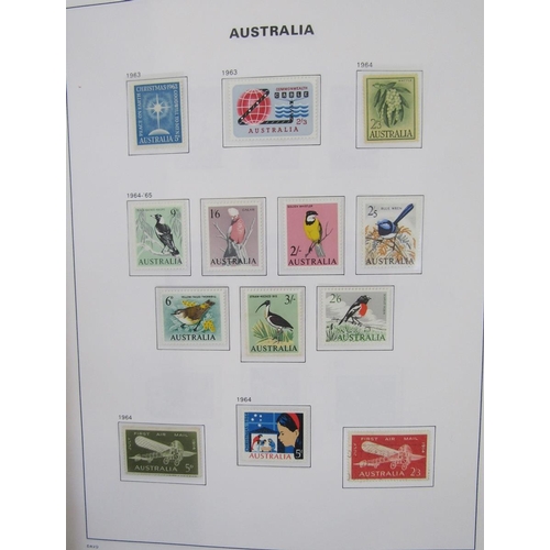 177 - Australia stamps: Bespoke Davo album of mint and used 1913-1990s issues including postage due and An... 