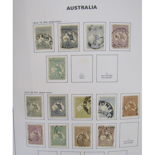 177 - Australia stamps: Bespoke Davo album of mint and used 1913-1990s issues including postage due and An... 