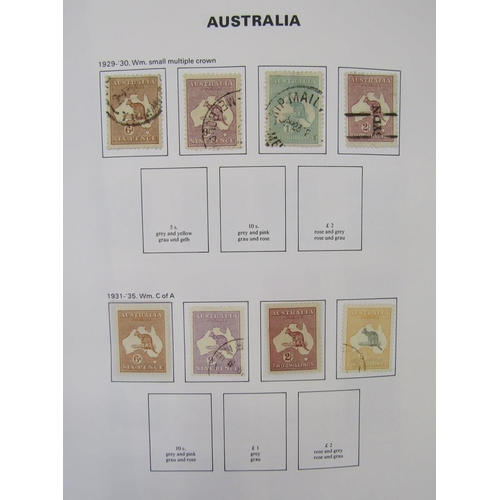 177 - Australia stamps: Bespoke Davo album of mint and used 1913-1990s issues including postage due and An... 