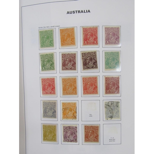 177 - Australia stamps: Bespoke Davo album of mint and used 1913-1990s issues including postage due and An... 