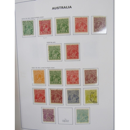 177 - Australia stamps: Bespoke Davo album of mint and used 1913-1990s issues including postage due and An... 