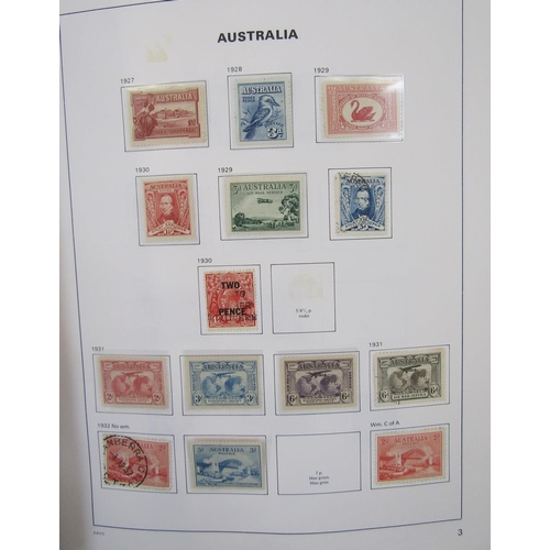 177 - Australia stamps: Bespoke Davo album of mint and used 1913-1990s issues including postage due and An... 